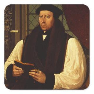 Portrait of Thomas Cranmer  1546 Square Sticker