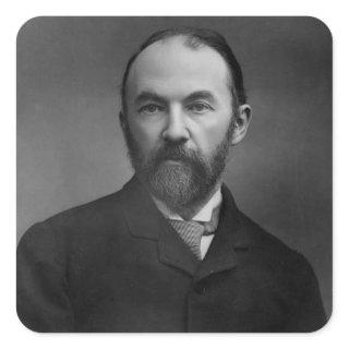 Portrait of Thomas Hardy Square Sticker