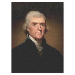 Portrait of Thomas Jefferson (by Rembrandt Peale) Tissue Paper