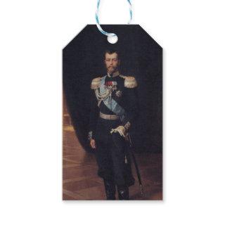 Portrait of Tsar Nicholas II (by Albert Edelfelt) Gift Tags