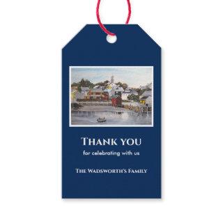 Portsmouth Harbor New Hampshire USA Painting Gift Tags