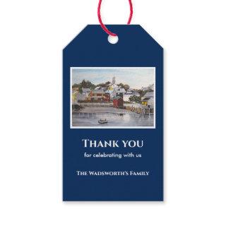 Portsmouth Harbor New Hampshire USA Painting Gift Tags