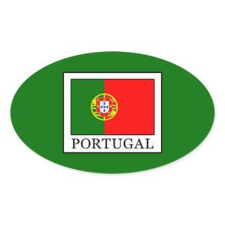 Portugal Oval Sticker