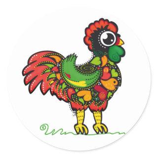 Portuguese Rooster sticker