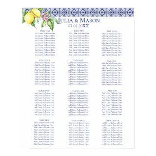 Positano | Elegant Wedding  Seating Chart 16"X20"