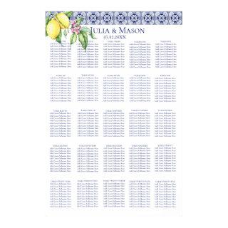 Positano | Elegant XL Tile Wedding Seating Chart