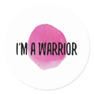 positive affirmations for self love classic round sticker