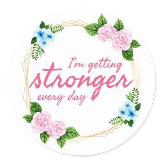 positive good vibes quotes for work classic round sticker