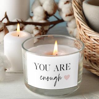 Positive Motivation You Are Enough Quote Rectangular Sticker