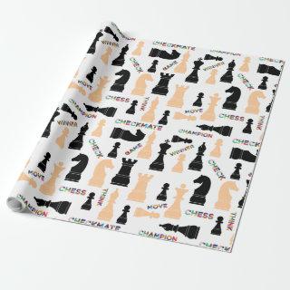 Positive Pattern Of Chessmen and Colorful Words