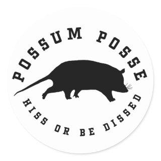 Possum MC Classic Round Sticker