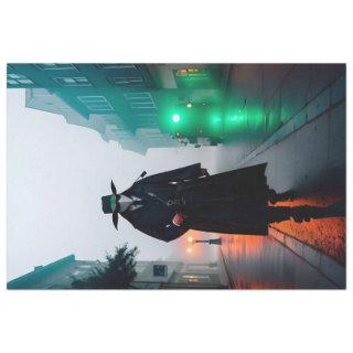 Post Apocalyptic Modern Day Plague Doctor with Fog Tissue Paper