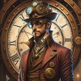 Post-appocalyptic Steampunk Man v12 Tissue Paper