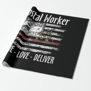 Postal Worker Live Love Deliver for Mail Persons