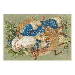 Postcard Art Santa Santa Clause St Nick Nicholas  Sheets