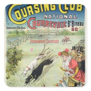 Poster advertising the opening of Coursing Square Sticker