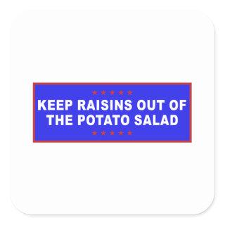 Potato Salad Funny Meme Square Sticker