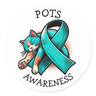POTS Postural orthostatic tachycardia syndrome Classic Round Sticker