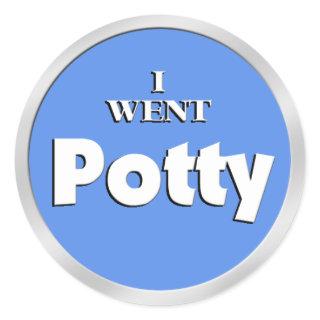 Potty Training Blue Reward stickers