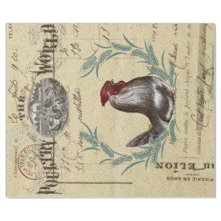 Poultry World Decoupage Poster