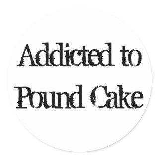 Pound Cake Classic Round Sticker