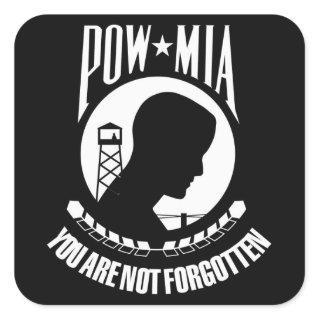 POW-MIA flag Square Sticker