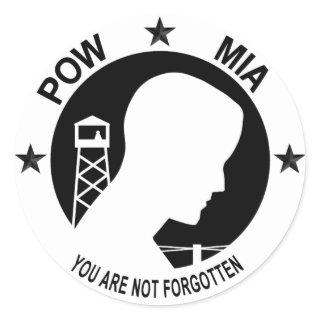 POW MIA Inverted  Sticker