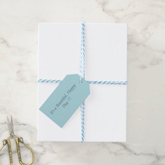 Powder Blue B0E0E6 - Custom Message or Blank Gift Tags