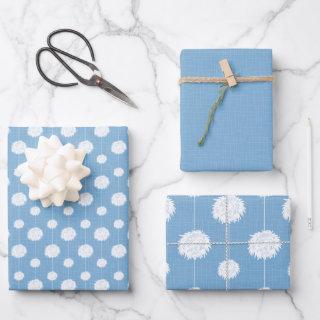 Powder Blue Cheerleader Pom Pom Pattern  Sheets