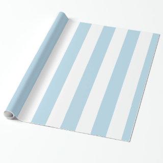 Powder Blue White Extra Large Stripe Pattern