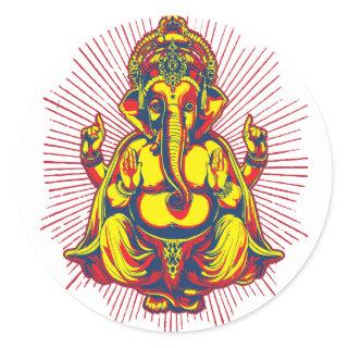 Power of Ganesh Classic Round Sticker