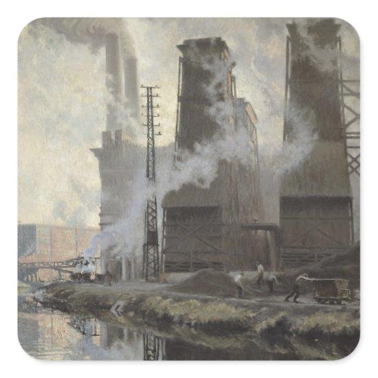 Power Station at Croix-Wasquehal Square Sticker
