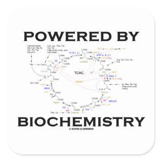 Powered By Biochemistry (Krebs Cycle) Square Sticker