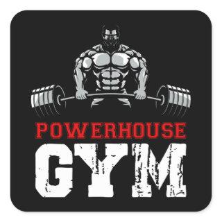 Powerhouse Gym Square Sticker