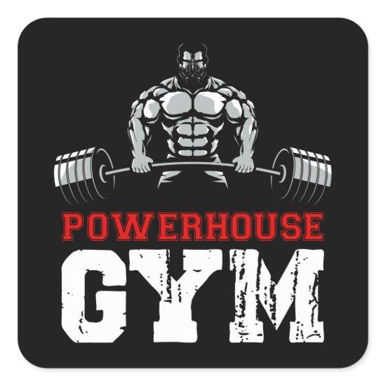 Powerhouse Gym Square Sticker