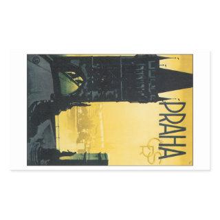 Praha Rectangular Sticker
