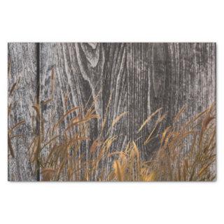 Prairie Wheat On Barn Board Tissue Paper