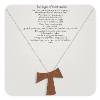 Prayer of Saint Francis Square Sticker