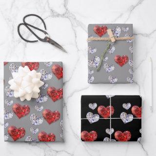 Precious Elegant Diamond Hearts  Sheets