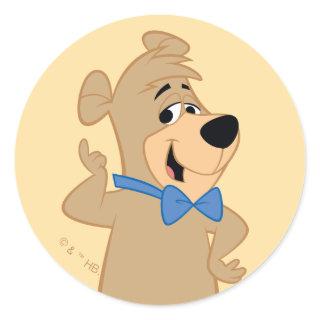 Precocious Boo-Boo Bear Classic Round Sticker