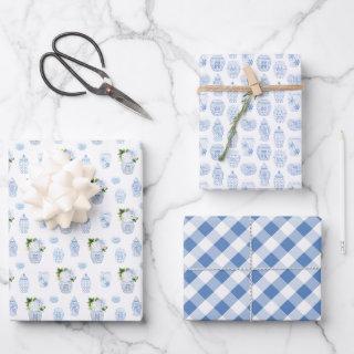 Preppy Blue And White Boy Baby Shower  Sheets