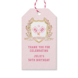 Preppy Pickle Ball | Custom Birthday Year Gift Tags