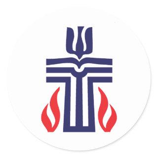 Presbyterian symbol classic round sticker
