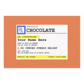 Prescription Chocolate Personalized   Sheets