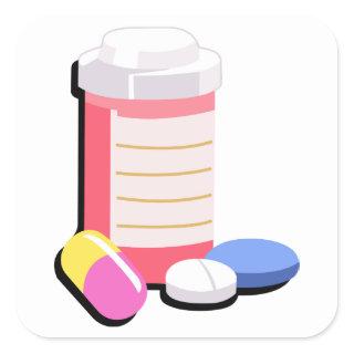 Prescription Drugs Square Sticker