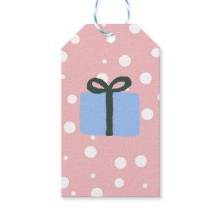 Present Illustration Christmas Classic Gift Tags
