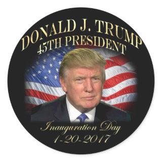 President Donald Trump Inauguration Commemorative Classic Round Sticker