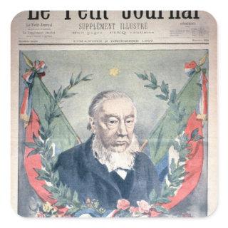 President Kruger front cover Square Sticker