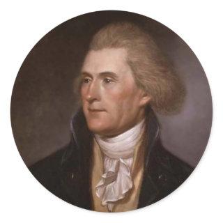 President Thomas Jefferson Classic Round Sticker