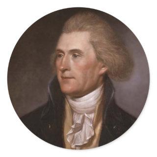 President Thomas Jefferson Classic Round Sticker